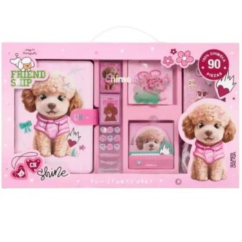 Set Chimola Poodle Con Diario Intimo + Accesorios 90 Pzs